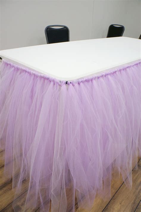 how to make table skirt with tulle|tulle tablecloth.